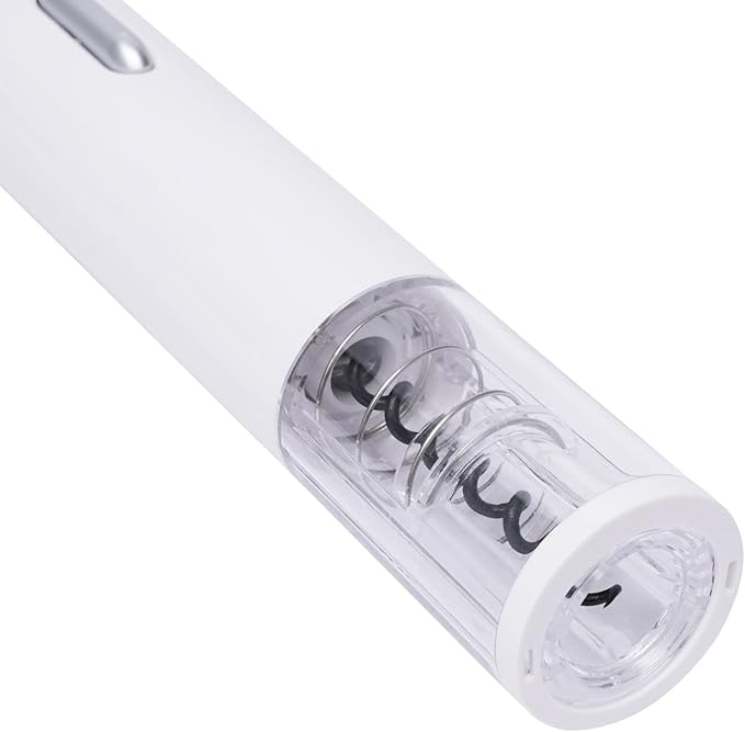 Electric Wine Opener, Automatic Cordless Bottle Opener with Foil Cutter, One-Button Operation, Food-Grade Screw Hook & Splinter-Proof Design for Home, Bar & Restaurant