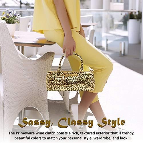 PRIMEWARE Cheetah Wine Clutch