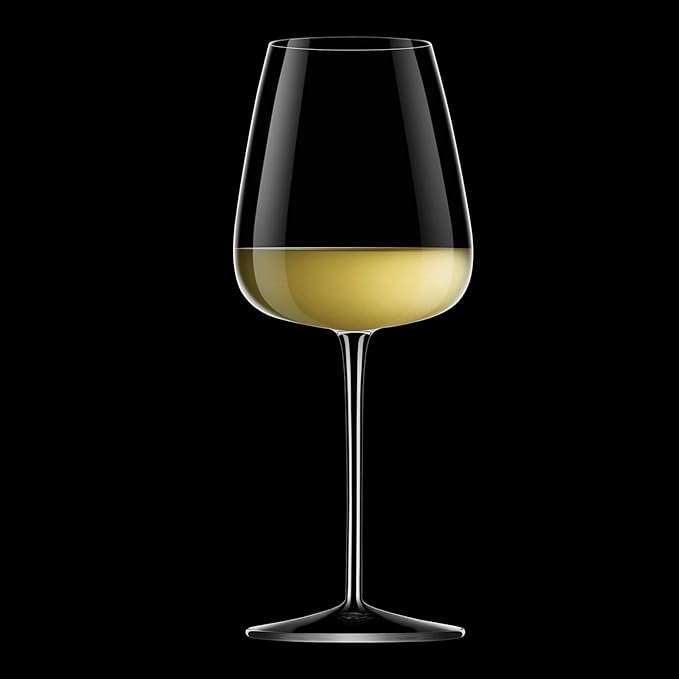Luigi Bormioli Talismano Chardonnay Grand Cru White Wine Glasses 18.5 oz Set of 4 – Enhances Aroma & Flavor – Stemmed Wine Glasses for Dining, Entertaining & Tasting Sessions – Crystal Drinkware