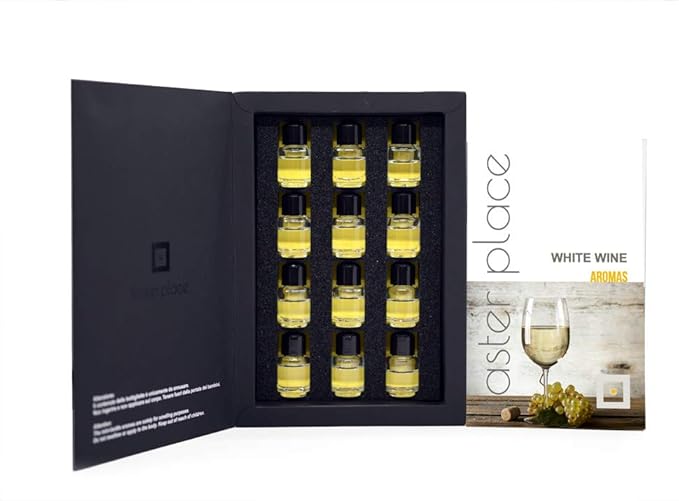 TASTERPLACE Aroma Set - 12 White Wine Aromas - for Sommeliers and Wine Lovers - Train Your Nose - Tasting Tool …