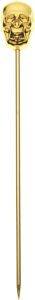 Barfly Cocktail Picks, Skull, Gold Plated, Set 12