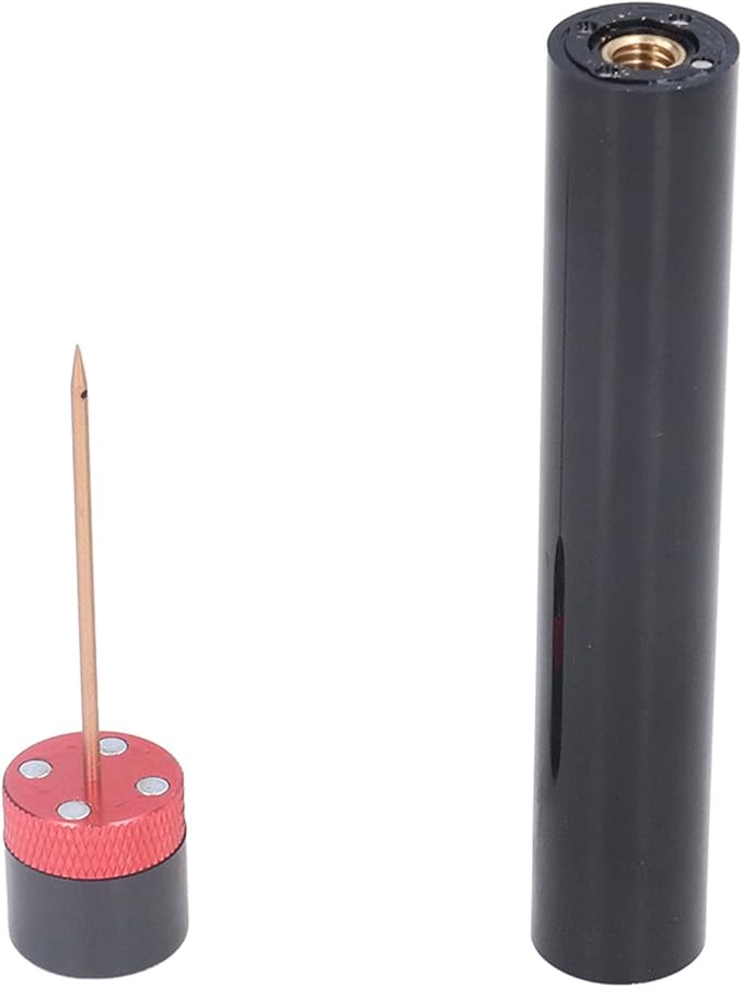 Mini Air Pressure Wine Bottle Opener Portable Lipstick Shape Needle Type Corkscrew with Premium Aluminum Alloy Handle for Home Bar Restaurant Gift (Red)