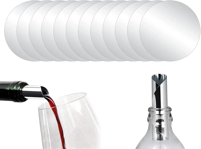 DS. DISTINCTIVE STYLE Wine Pourer Disc 20 Pieces Pour Spouts Drip-free Wine Pourers for Wine Bottles
