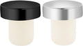 OGGI T-shaped Wine Corks, 2-pc Set, Reusable & Low Profile for Wine & Beer Bottles DIY Craft (Black, Silver)
