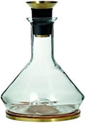 RBT Decanter with Wood Coaster and Micro-Perforated Aerator,Clear
