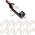 10 Pcs Metal Wine Rack Freestanding, for Hosting Holidays, Housewarming, Bridal Shower, Outdoor or Indoor staged Events or Parties. (Rose Gold)