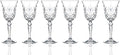 Lorenzo RCR Crystal Collection Water Glass Set Lorren Home Trends-Melodia, 6 Count (Pack of 1), Red Wine Goblet,7.5 fluid ounce
