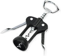 Chef Craft Select Metal Winged Corkscrew, 6.5 inch, Black and Chrome