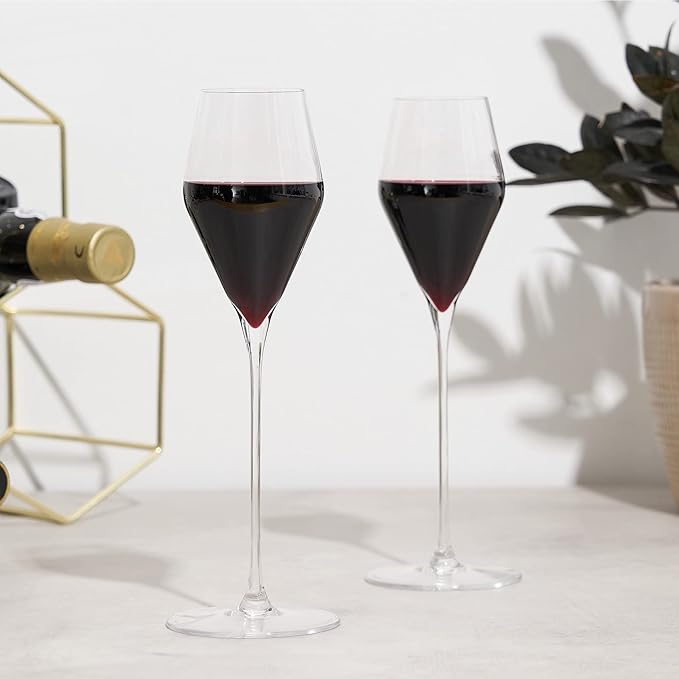 Spiegelau Definition Digestif Glasses, Elegant Stemmed Dessert Wine Glasses for After-Dinner Drinks, Lightweight Crystal Glassware for Wedding Gifts, Housewarming Party, 4.5 oz, Set of 2