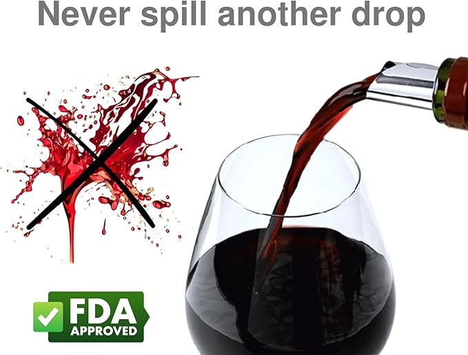 DS. DISTINCTIVE STYLE Wine Pourer Disc 20 Pieces Pour Spouts Drip-free Wine Pourers for Wine Bottles