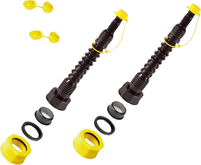 EZ-POUR Standard Spout Replacement (Pack of 2) | Fits 1-3/4" Openings | Compatible With EZ-POUR® Adapters | Fits Older Vehicle Utility Tanks, Water Jugs Or Utility Cans | Durable Replacement (20050)