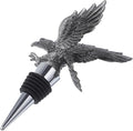 STOBAZA Patriotic Eagle Wine Stopper Retro American Eagle Wine Bottle Stopper Decorative Animal Beverage Bottle Corks for Independence Day Party Silver