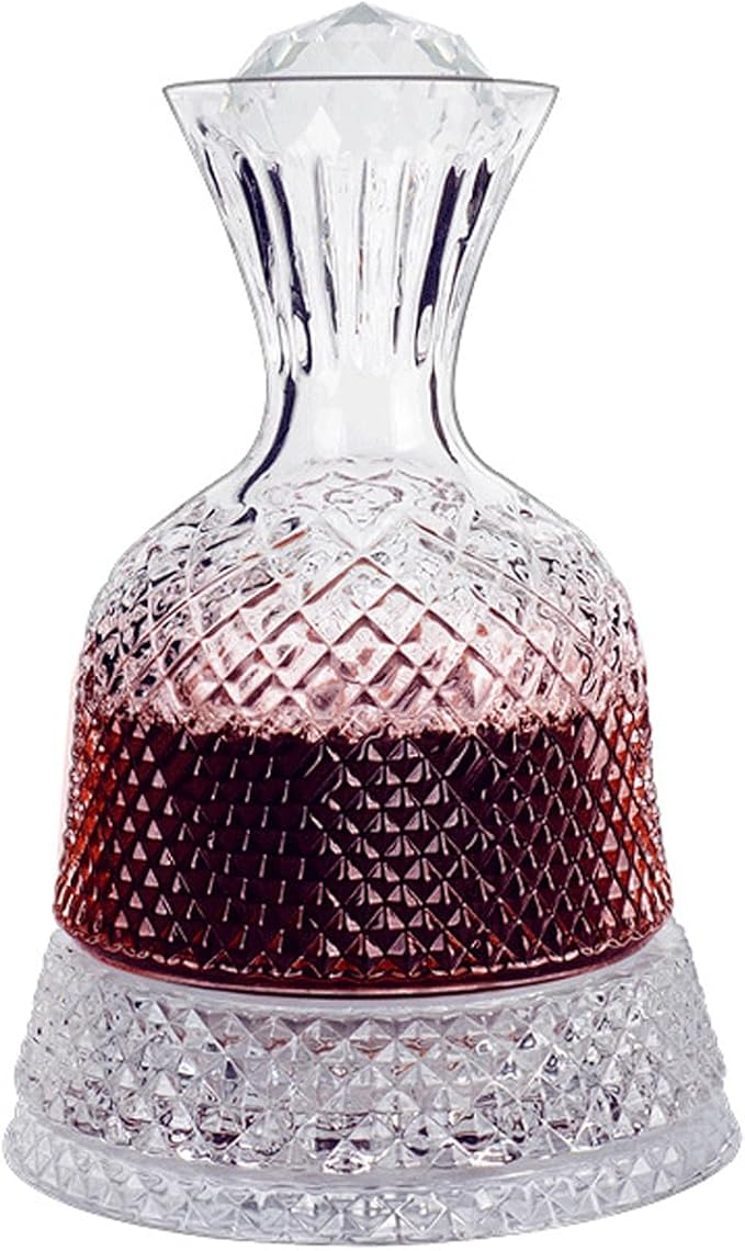 Red Wine Decanter,Wine Decanter Built-in Aerator Pourer,Wine Carafe,Wine Hand-held Aerator,Wine Accessories,Suitable for Home,Parties,Wine Tastings