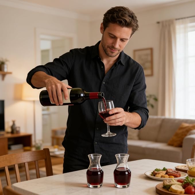 12PCS Mini Wine Carafe Set 6oz Individual Serving Wine Decanter Small Wine Carafe for Restaurants Catering Events and Home Parties Professional Glass Juice and Wine Carafes