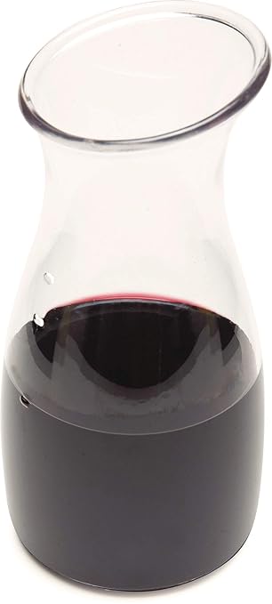 Carlisle FoodService Products 7090107 Cascata Carafe Juice Jar Beverage Decanter Only, Plastic, 0.50 L, Clear