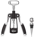 IPOW Wine Opener, Zinc Alloy Wine Bottle Opener, Wing Corkscrew Heavy Duty, Manual Multifunctional Cork Screw for Waiter,