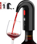 Electric Wine Aerator and Wine Decanter – Quiet Dual-Pump Aeration, Measured Pouring, Temp Display & USB Rechargeable System Electric One-Touch Automatic Wine Decanter and Wine Dispenser Inky