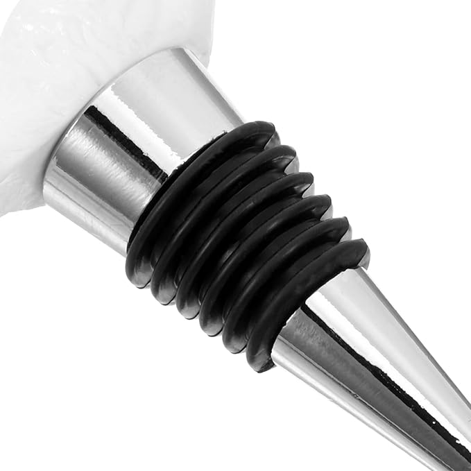 TOYANDONA Elegant Bird Bottle Stopper Resin Sealer with 6-ring Cork Seal, Reusable Wine Vacuum Pump Accessory for Bar, Holiday Party, Wedding, and Beverage Preservation