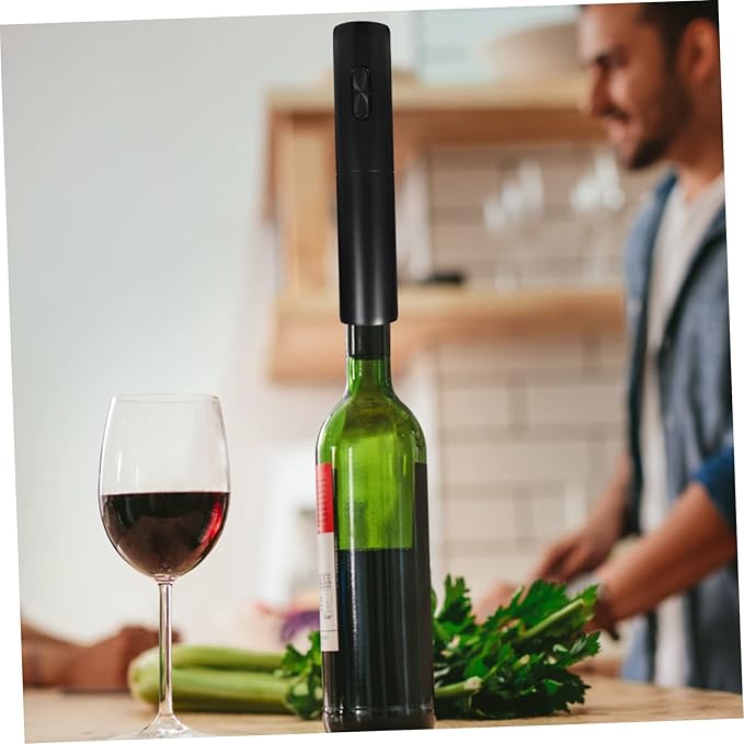 Alipis Electric Wine Bottle Opener Battery Operated Corkscrew for Home Bar Lightweight Automatic Wine and Beer Bottle Opening Gadget for Men Husband Friends Gift