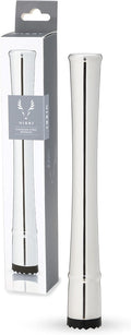 Viski Stainless Steel Muddler, Essential Bar Tools & Accessories, Craft Cocktail Accessories, 7.8″