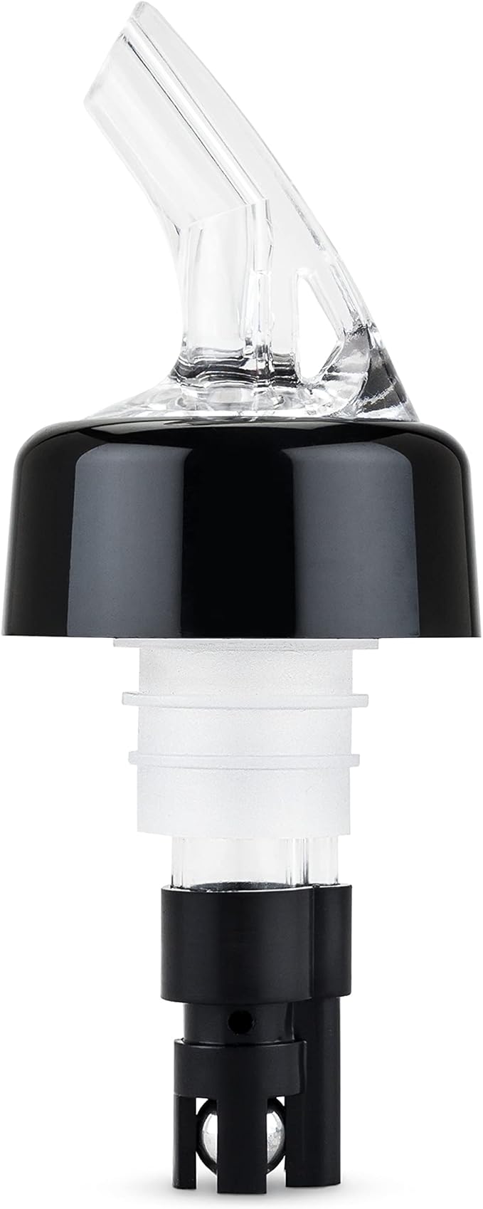 TRUE Ace Measured Liquor Pour Spout 2 Ounce Pourer, Fits Standard Bottles, Set of 1, White
