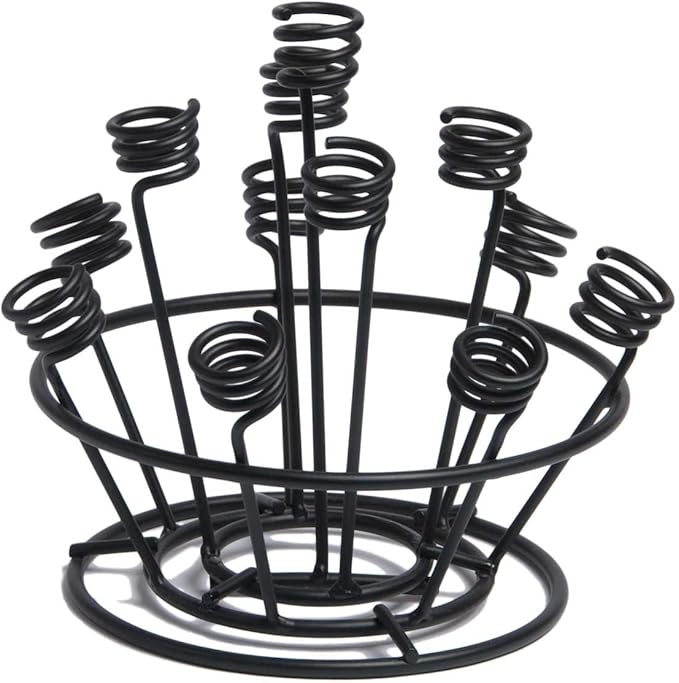 Oenophilia Bottle Stopper Bouquet, Black Metal, Wine Bottle Stopper Holder, Wine Gifts