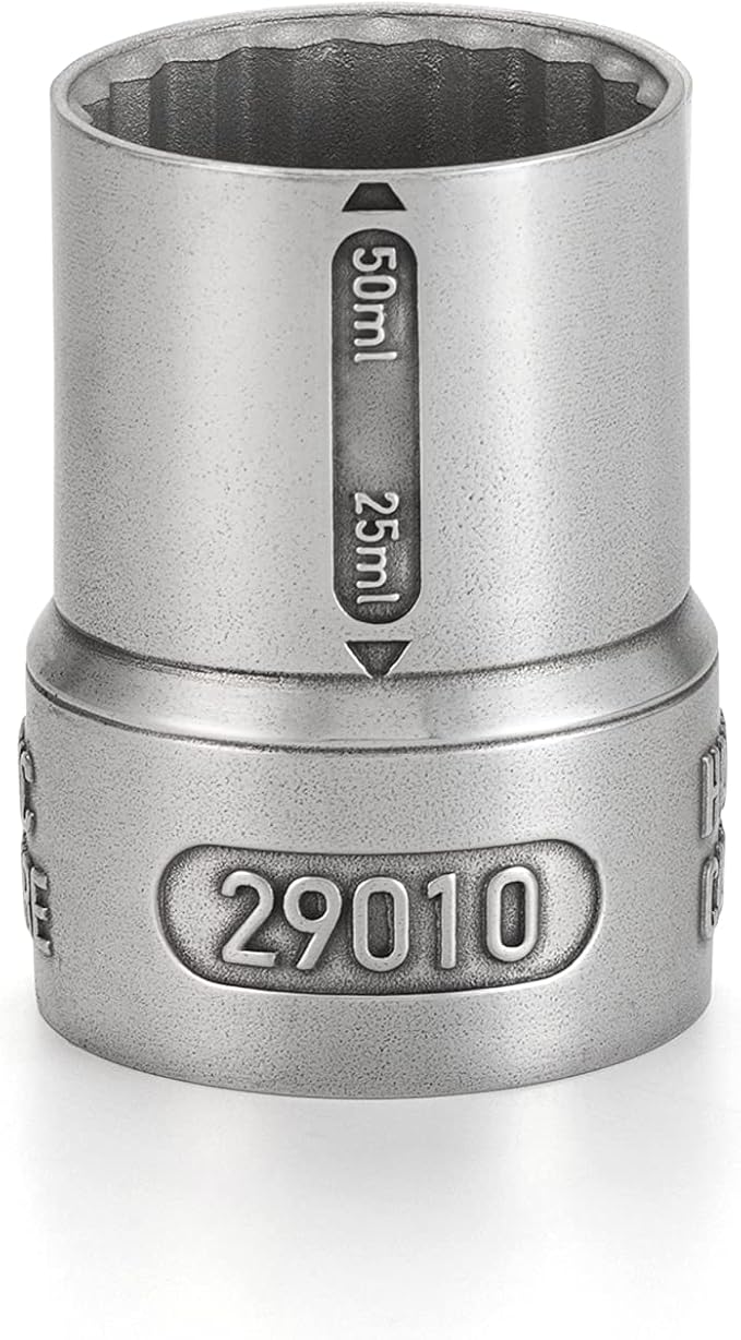 Royal Selangor Toolbar Collection Pewter Whiskey Measure - 25ml / 50ml Designer Espresso or Liquor/Spirit Pourer for Cocktails