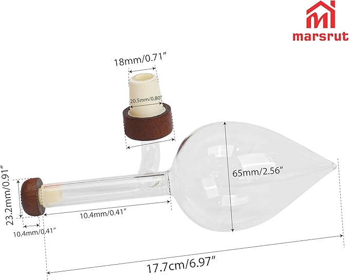 Wine Aerator Decanter Bulb, Italian Aireador De Vino, Wine Whisky Bottle Decantador Dosificador Pourer for Taste Better, Clear Glass Spout, Accessories for Birthday Father Gift Home Gathering, No Drip
