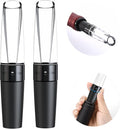 [2 PACK] Wine Aerator Pourer Wine Decanter Aerating Spout Wine Breather, Switch ON/OFF Instantly Aerating No Drip No Splash Enhance Bouquet Rich Bubbles for Red & White Wines, Aérateur de Vin