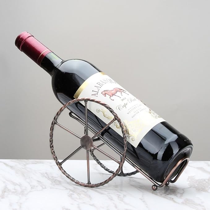 2PCS Countertop Wine Rack, for Wine Storage - Red Bronze Metal Wine Rack for Living Room, Dining Room, Wine Cellar, Bar