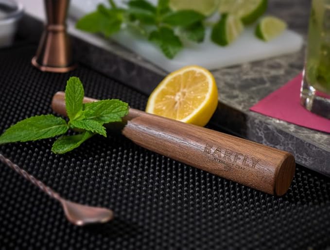 Barfly Deluxe Muddler, 8 1/2", Walnut