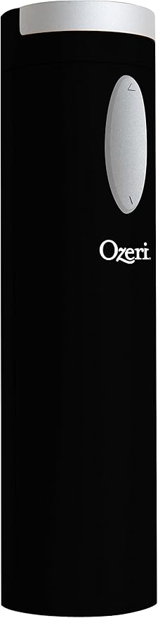 Ozeri OW08A-B Fascina Electric Wine Bottle Opener and Corkscrew, Black