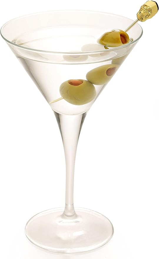 Barfly Cocktail Picks, Skull, Gold Plated, Set 12