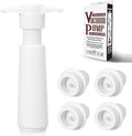 Wine Saver Pump with 4 Vacuum Wine Stoppers, Wine Bottle Stoppers with Food Grade Silicone Leak proof Keep Fresh Suitable for All Standard Wine Bottles