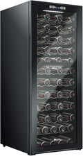 KingChii 80 Bottle Wine Cooler Refrigerator - Dual Zone Wine Fridge with Intelligent Digital Control, Low Noise Operation, Freestanding Wine Refrigerator for Home and Kitchen
