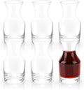 Set of 6 Cornucopia Individual Wine Carafes | Small Single-Serving Personal Mini Size Wine Decanters - 7.7oz