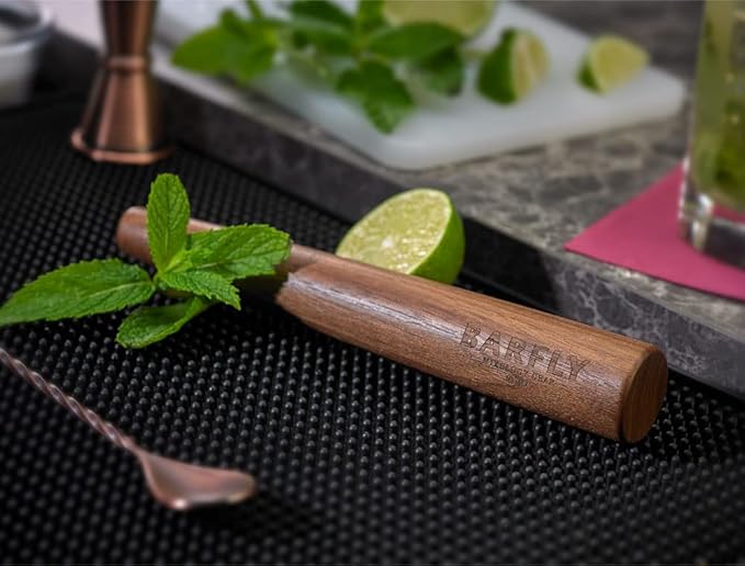 Barfly Deluxe Muddler, 8 1/2", Walnut