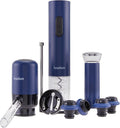 Ivation All-in-One Wine Gift Set – Includes Electric Bottle Opener, Aerator Dispenser, Preserver Pump, 2 Cork Stoppers, Foil Cutter & Gift Box