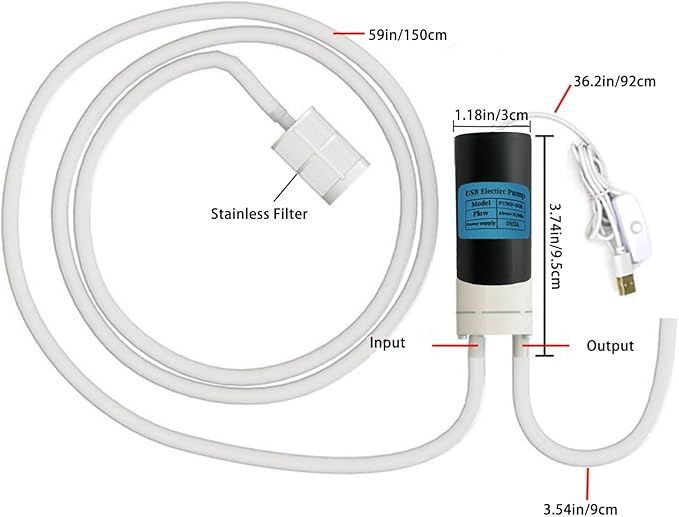 Wine Siphon Pump, Food Grade Auto Siphon Self Priming USB Electric Transfer Pump for Bottling Home Brew Wine, Beer, Kombucha, Mini Water Transfer Pump Kit, 2L/Min, No Mess Leak, Low Noise