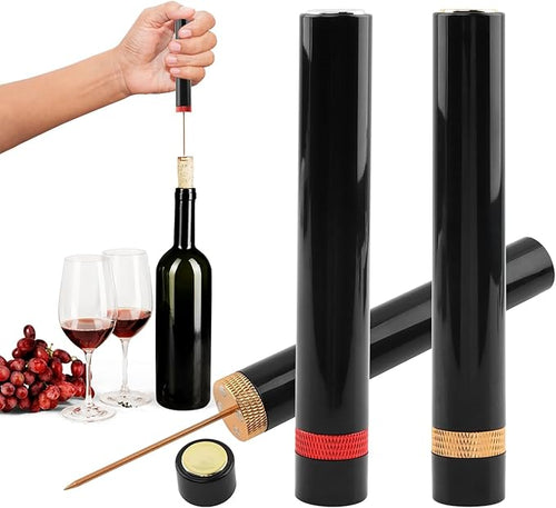 2Pack Aeropop Wine Opener, 7S Quick Bottle Opening Wine Bottle Opener, Portable Pocket Air Pressure Pump Wine-Bottle Openers, for Home, Restaurant, Party(SIZE:2pack)