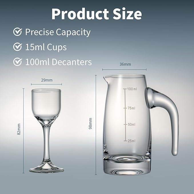 Chinese Baijiu Liquor Serving Set wine Goblet cup ultra-transparent glass