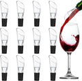 12 Pieces Wine Aerator Pourer Aerating Spout and Decanter for Wine Bottles Improved Flavor, Enhanced Bouquet, Rich Finish and Bubbles, No Drip or Spill