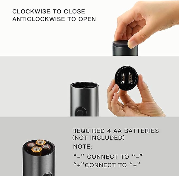 Brentwood Appliances WA2002S Portable Electric Wine Bottle Opener, One Size, Silver