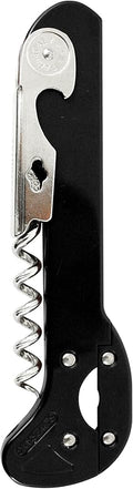 Original Franmara Boomerang Classic Waiter Style Corkcrew with Foil Cutter - Black