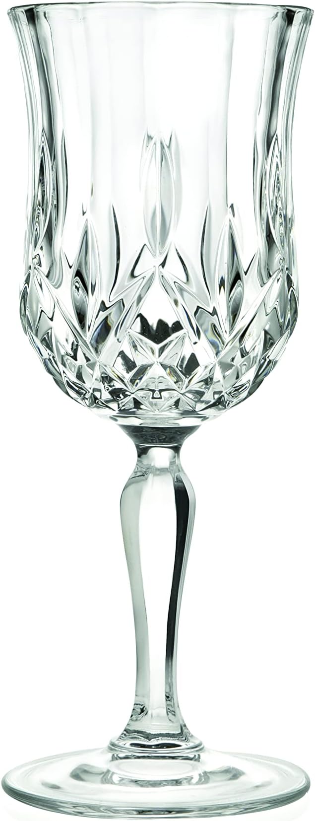 Barski Wine Glass - Goblet - Red Wine - White Wine - Water Glass - Stemmed Glasses - Set of 6 Goblets - Crystal like Glass - 7.75 oz. Beautifully - Cut Crystal - Designed Made in Europe