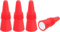 MECCANIXITY 4Pcs Wine Stoppers High Temp Silicone Plug T Shaped Wine Bottle Stopper Wine Outlet Cap Bottle Cover, Red