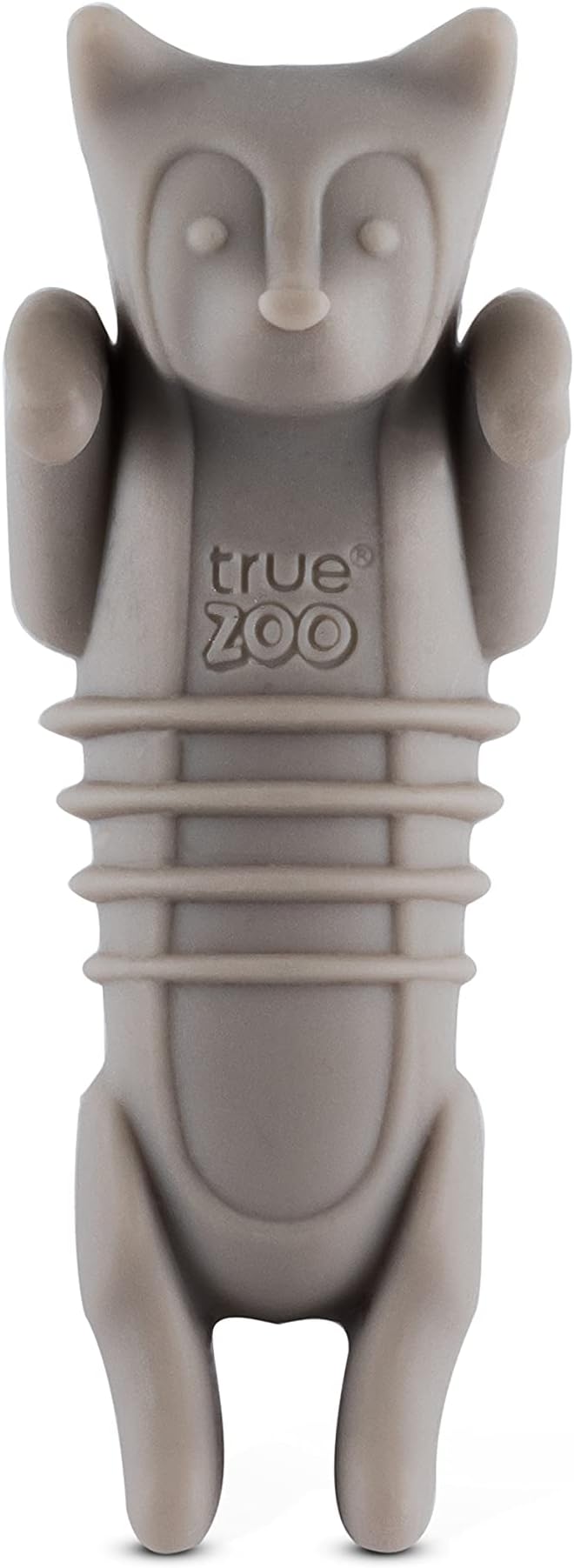 TrueZoo Cat Bottle Stopper, Cat Animal Cork, Novelty Wine Stopper, Silicone, Set of 1, Grey