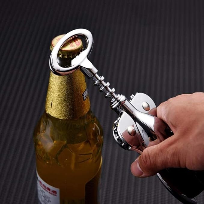 Bottle Openers for Bartenders Bottle Openers Opener Corkscrews Corkscrew Wine Connoisseur Tools Gift Set - 5 Piece Stainless Steel Accessories Kit Gifts For Sommelier