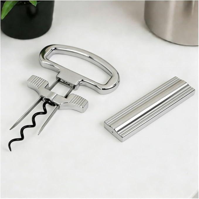 Durand wine opener, ah so wine opener, NEW Wine Corkscrew Two-Prong Particular Older(Bright Silver)