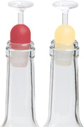 Oenophilia Wine Stem Stoppers, Red/White